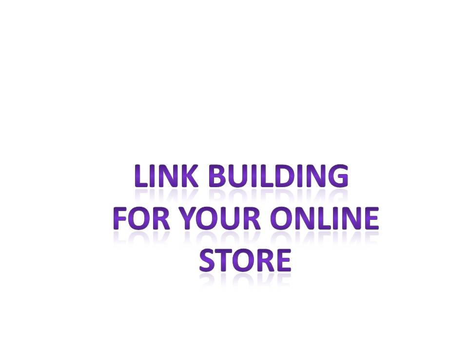 Link building for your online store