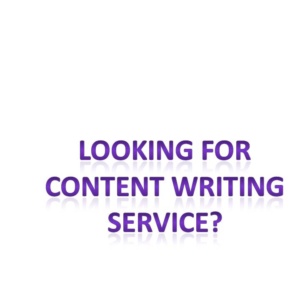 Looking for Content Writer ?