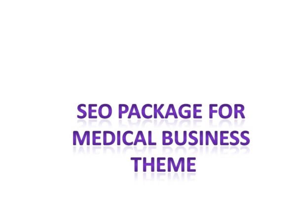 buy SEO package for medical